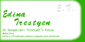 edina trestyen business card